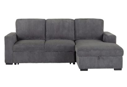 Melody Grey Sectional with Pullout