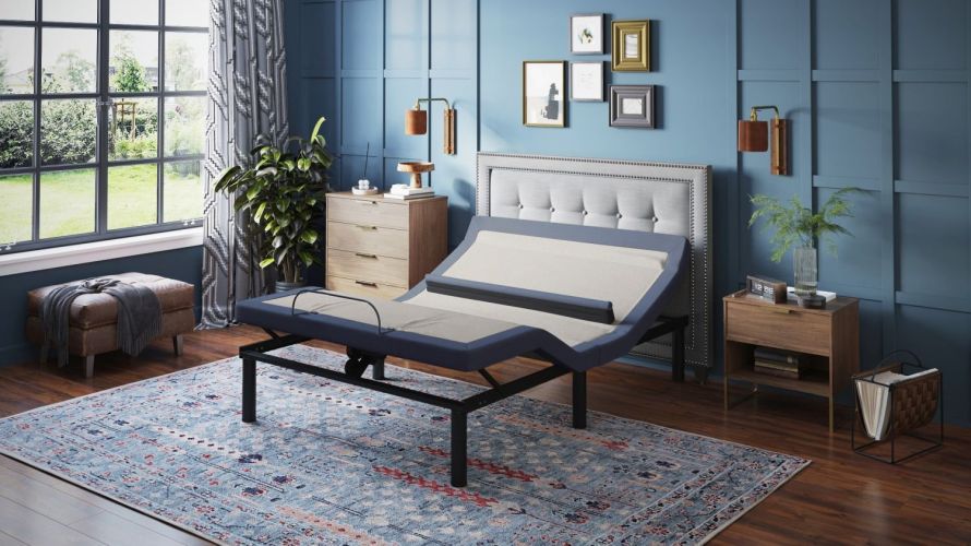 OS65 Queen Adjustable Bed Base with Head/Foot Tilt and Lumbar Position Adjustment