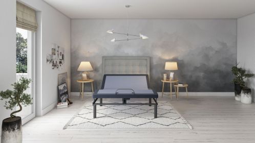 OS3 King Adjustable Bed Base with Three Vibration Modes and Head and Foot Position Adjustments