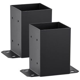 VEVOR 4x4 Post Base 2 Pcs, Inner Size 3.6"x3.6" Post Base Brackets
